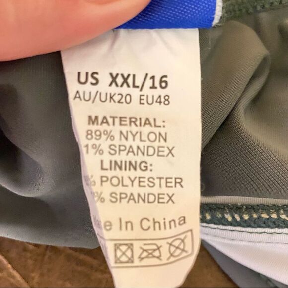 Hilor Ruched Underwire One Piece Swimsuit Front Twist Tummy Control Size XXL - Picture 5 of 5